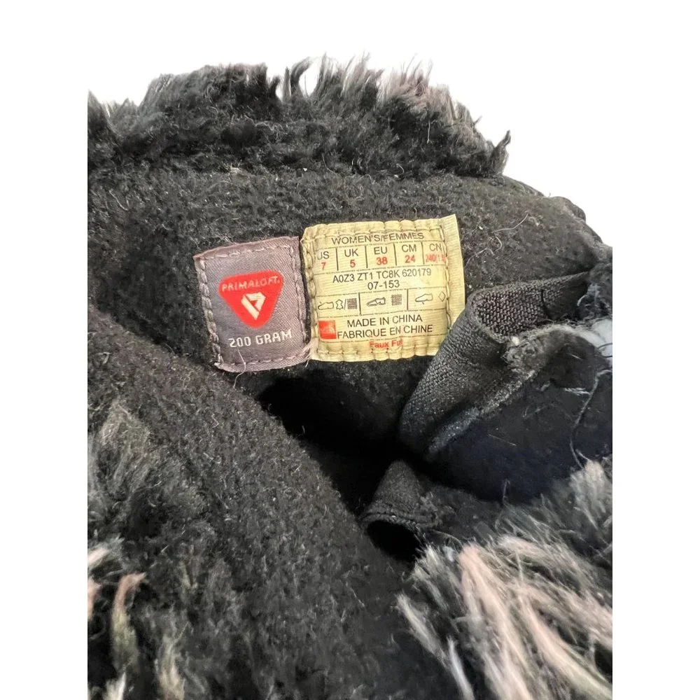 The North Face Nuptse Purna Women Sz 7‎ Black Mid Winter 620179 Boot 200 Grams